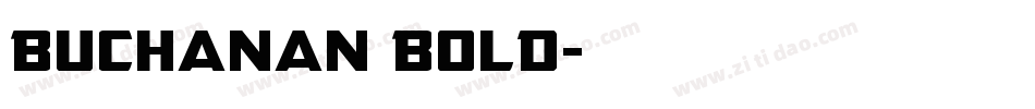 Buchanan Bold字体转换